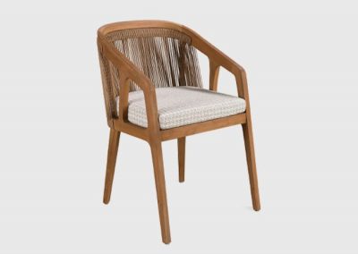 Modernios klasikos lauko baldai valgomojo kėdė Rio