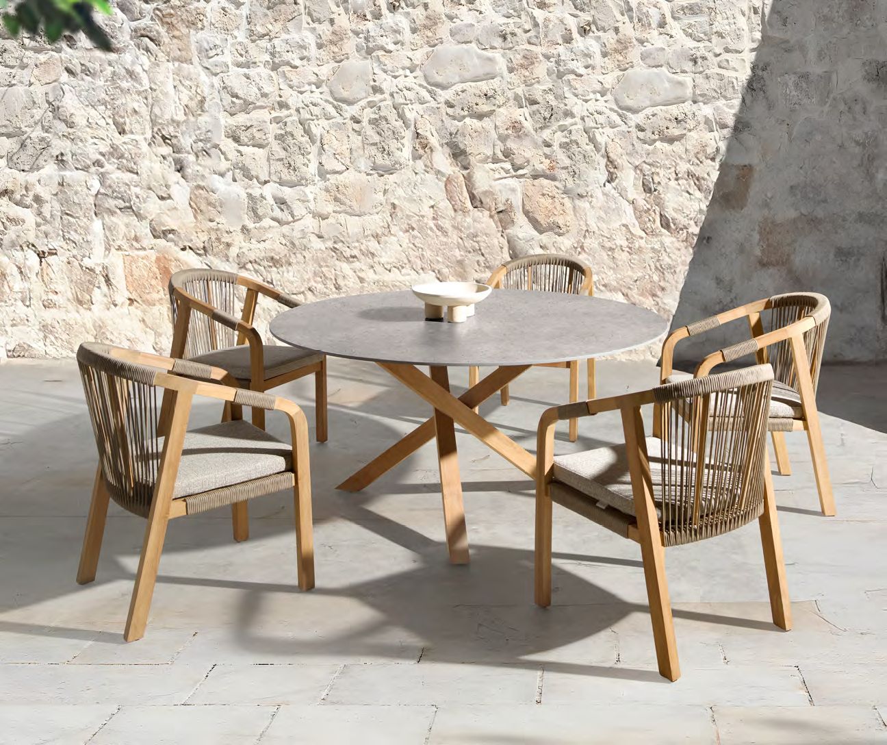 Modernios klasikos lauko baldai valgomojo stalas kėdės Harper