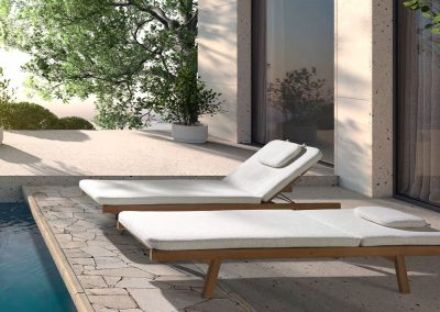 Modernūs lauko baldai gultas Roda