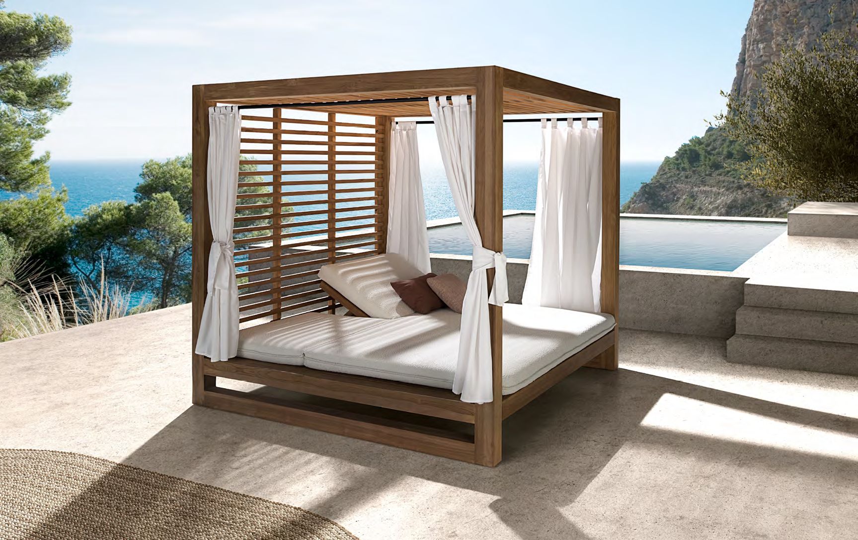 Modernūs lauko baldai lauko lova gultas Catalina 3