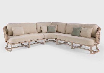 Modernūs lauko baldai sofa Santorini